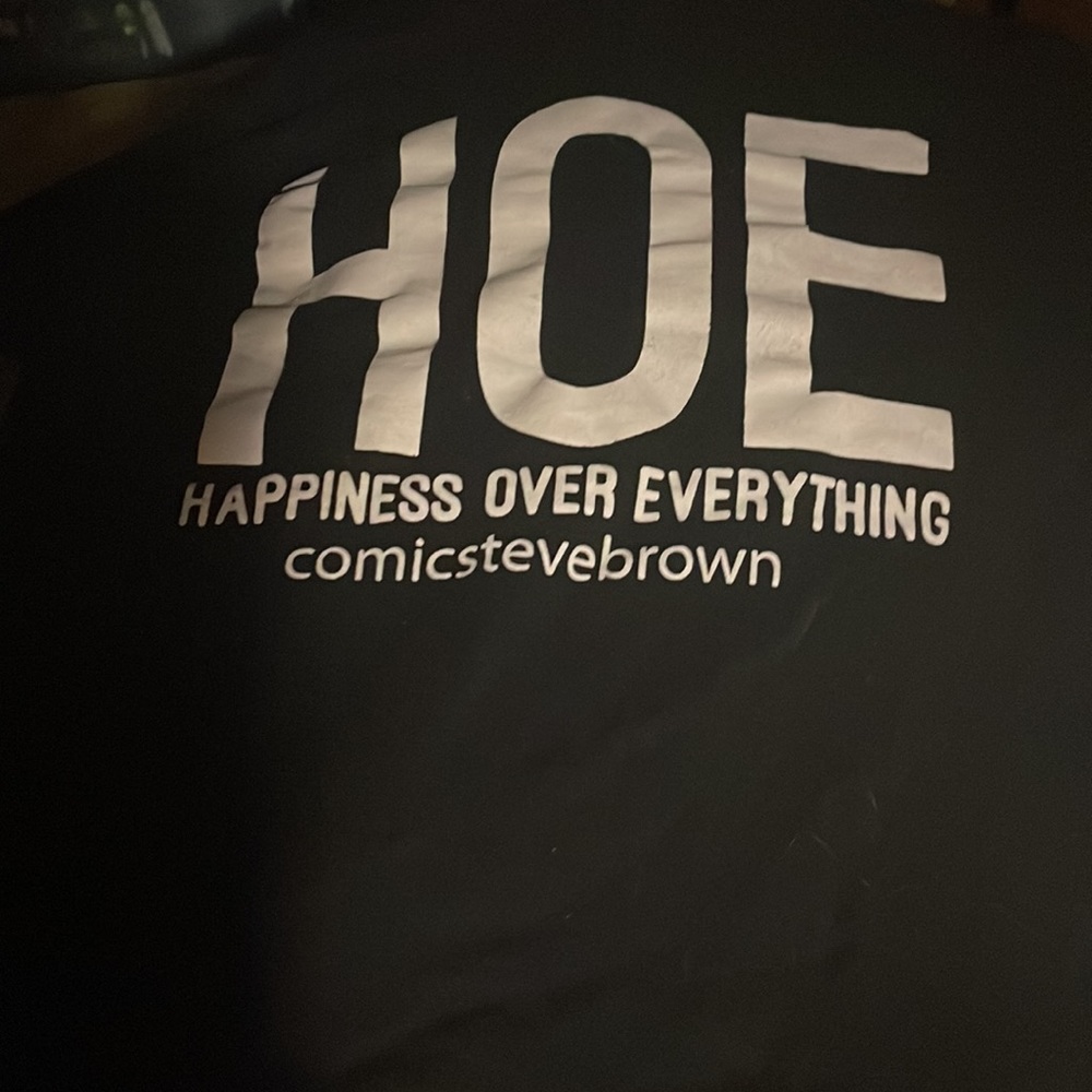 Black shirt (H.O.E. Happiness Over Everything)